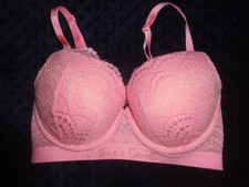 NWOT Victoria's Secret Pink Lace T-Shirt Push Up Full Coverage Bra 34D