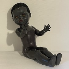 Vintage 1950s Hard Plastic Black Walker Doll Needs Tlc