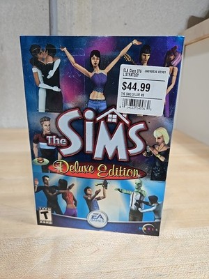 Vintage The Sims Deluxe Edition PC Game Y2K 2002 EA Games Sealed New Gatefold