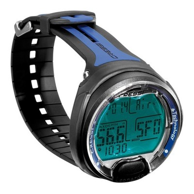 Cressi Leonardo Wrist Computer - Black/Blue - Open Box - 0 Dives Logged