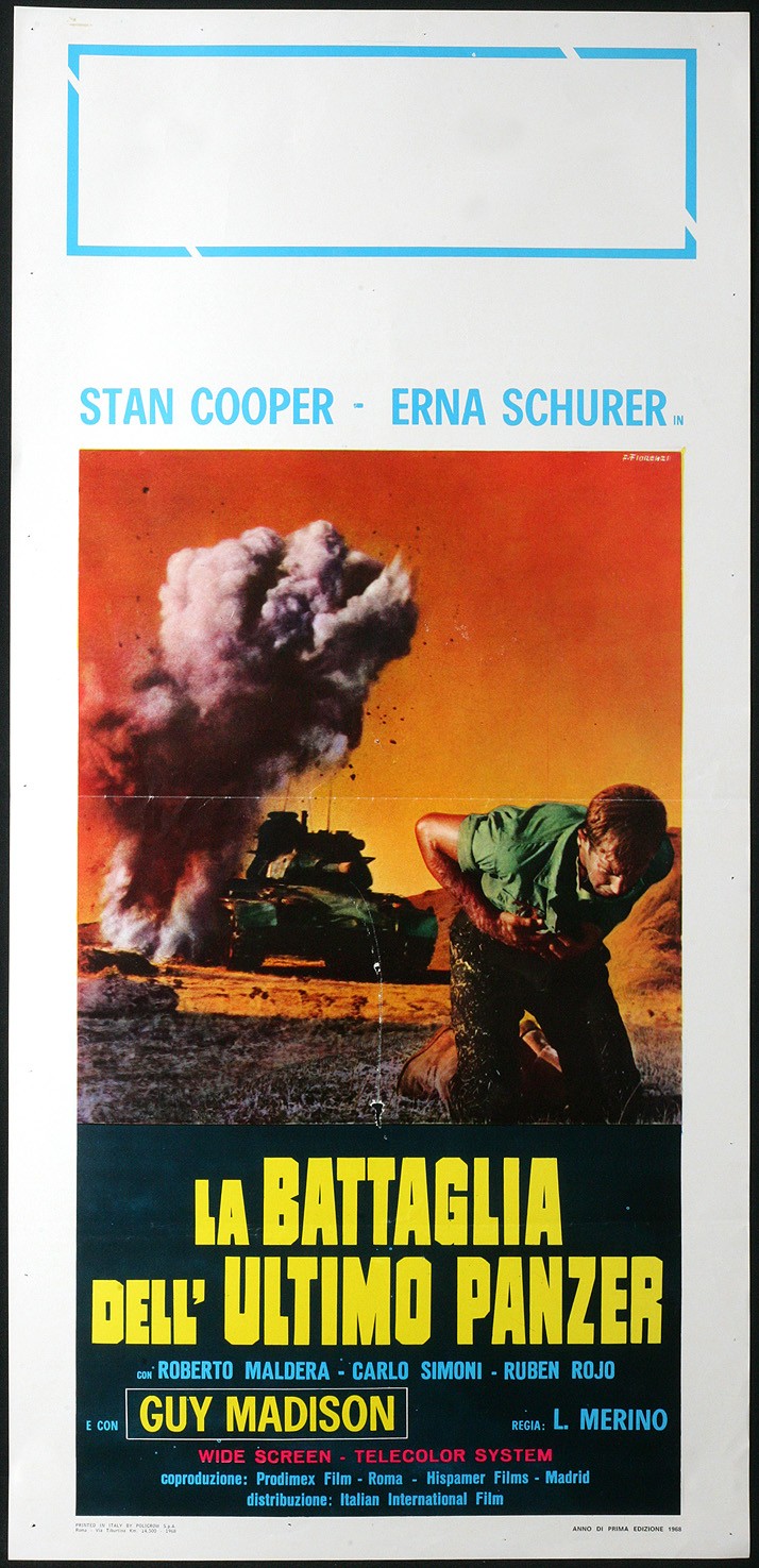 Locandina originale film La battaglia dell'ultimo panzer () - Regia di José Luis Merino