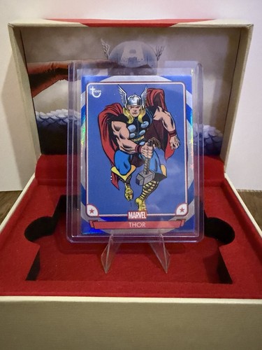 2026 Topps Brooklyn Collection Captain America 85th Thor Blue & Silver 10/41