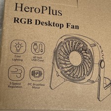 Hero Plus Rgb Desk Top Fan super Cool colors and air
