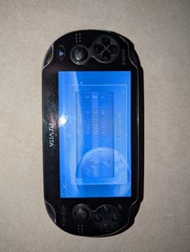 Sony PS Vita PCH-1001 Black Handheld Console with Charger and Case - WORKING!
