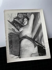 Vintage 1950's Girlie PIN UP Photo Risque B&W Original Nude #290