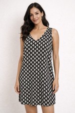 OLD NAVY V-NECK MINI DRESS OPEN BACK SIZE L GUC