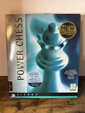 Sierra On-Line Power Chess Windows 95 CD Rom PC Complete In Big Box Sealed 1996