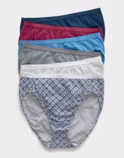 Hanes Ultimate Women's Breathable Hi-Cut Underwear, 6-Pack