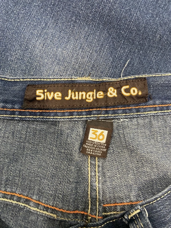 Jeans 5IVE JUNGLE & CO. Vintage TALLA 36 X 32 pierna ancha holgados años 90 Y2K holgados Foto 3 de 4