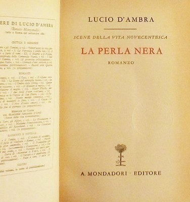Bernsteinlucht Die schwarze Perle Mondadori 1933