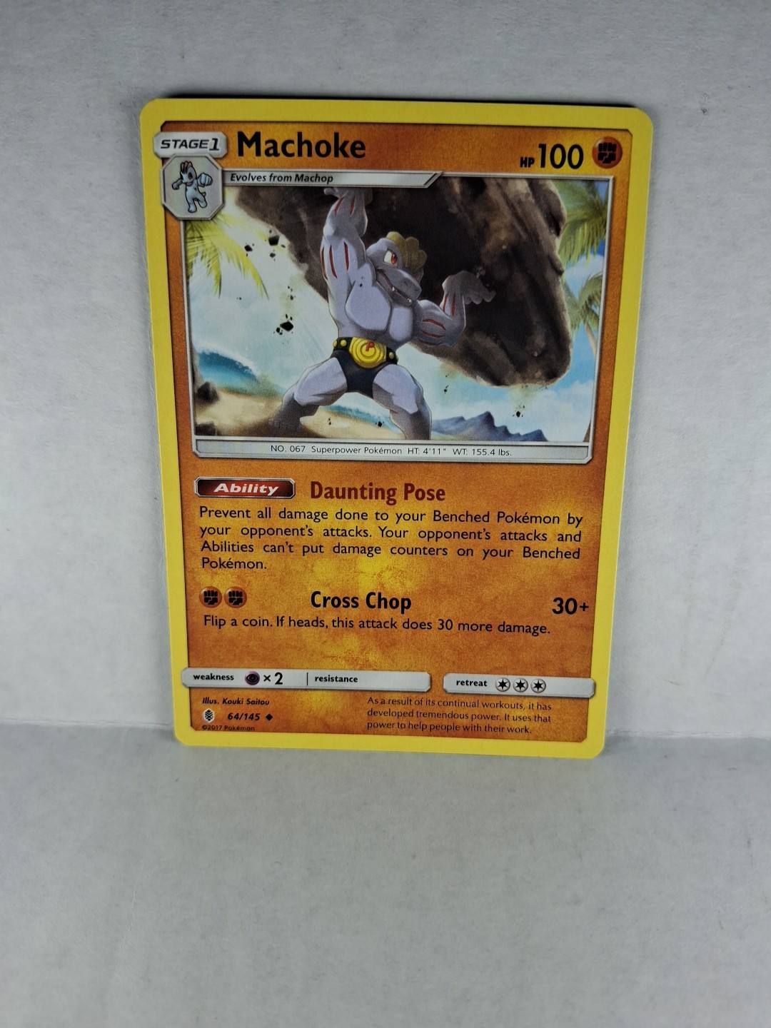 Machoke Uncommon SM - Guardians Rising 64/145 NM Pokemon TCG
