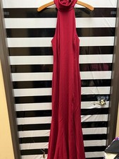Women "Jay G" red sleeveless long gown . size 10. Prev. Owned