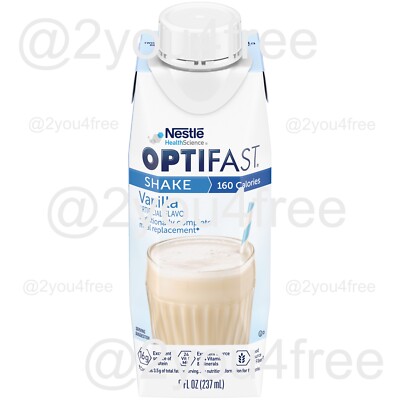 OPTIFAST  800 READY TO DRINK SHAKES | VANILLA | ONE CASE = 24 SERVINGS | FRESH
