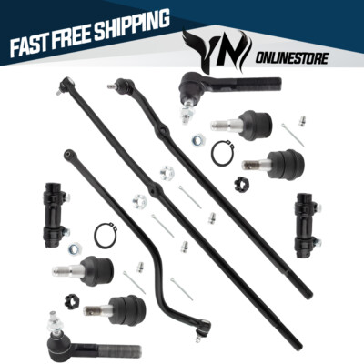 11Pc New 4WD Front Track Bar End Link Kit For 2000-2002 Dodge Ram 2500 3500 4x4
