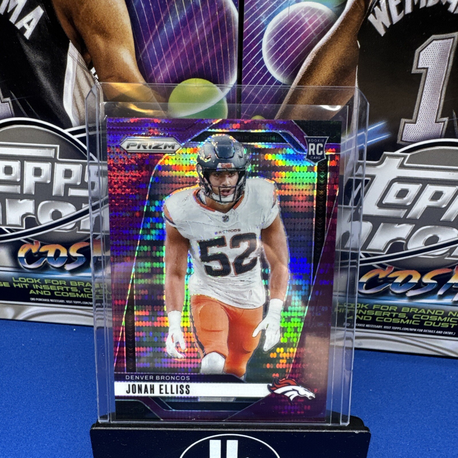 2024 Panini Prizm - Rookies Purple Pulsar Prizm #356 Jonah Elliss (RC)