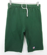 VINTAGE Champion Shorts Men Medium Green Biker Base Layer 80s Drawstring NEW