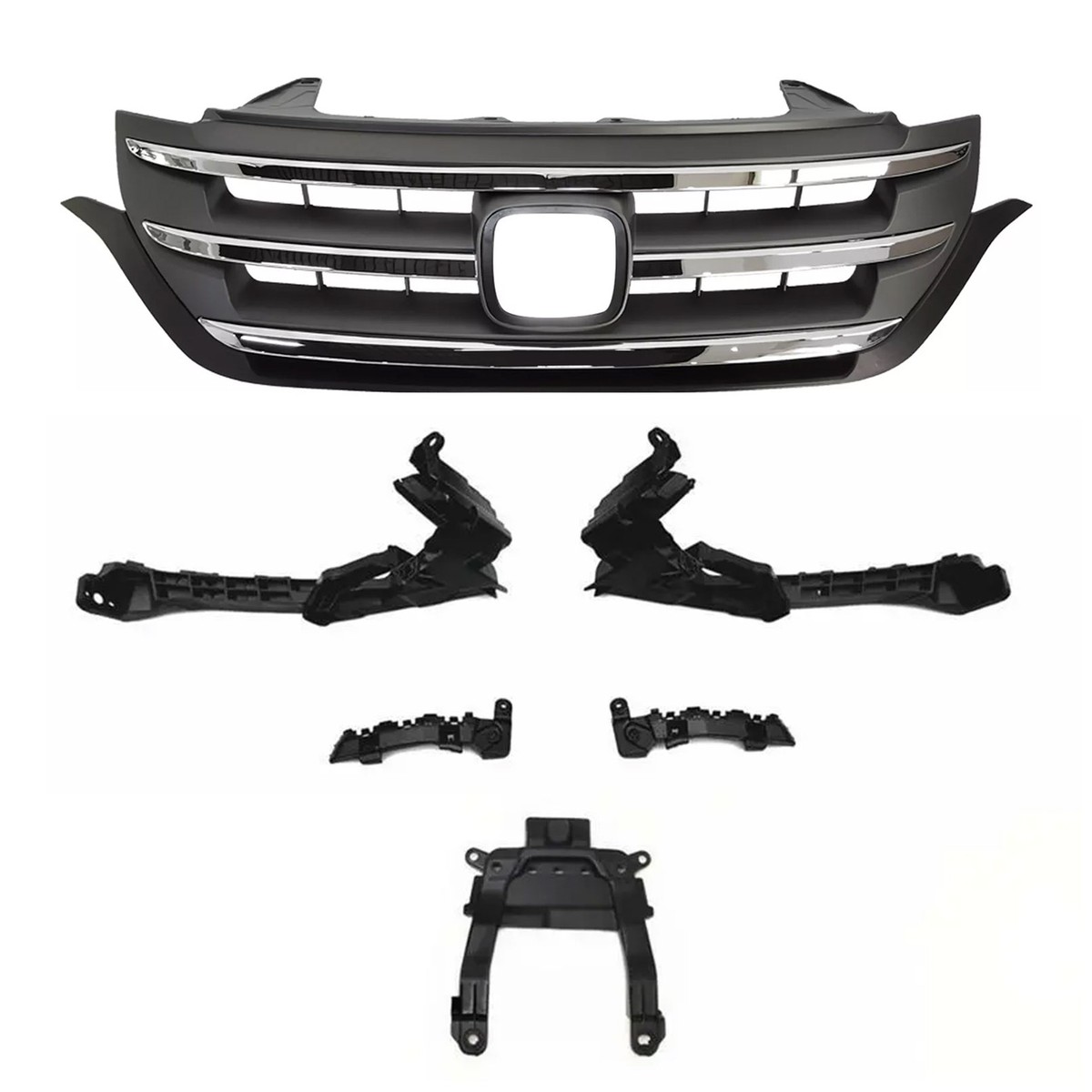 6PC For Honda CR-V CRV 2012-2014 Bumper Headlight Brackets + Front
