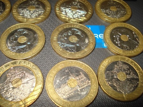 20 FF Lot 14 PIECES Monnaie FRANC France French Collection - Picture 2 of 10