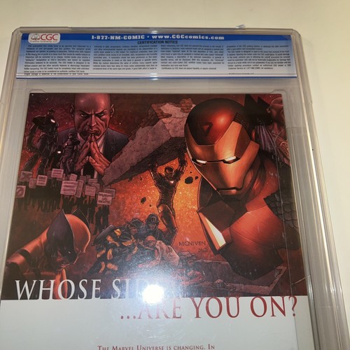 Civil War #1 Marvel Comics 7/06 CGC 9.9 MINT “Death” Of The New Warriors Cranked - Picture 7 of 24