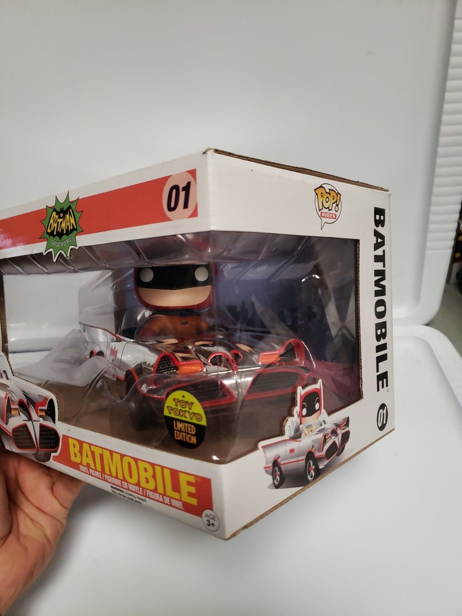 アメコミ funko pop BATMAN IN BATMOBILE01 Funko POP! Rides Batman TV Series Batmobile #01 [Chrome