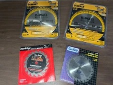 (NEW) DeWalt/Acu-Edge/Carb-Tip Saw Blades: Six Total, Carbide