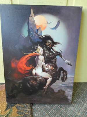 Frank Frazetta Print On Canvas 17 x 23 Moon Maid from Frazetta