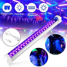 40 LEDs UV Ultraviolet Strip Tube Light Bar USB Party Lamp Black Light Lamp 2025