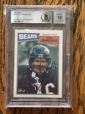 1987 Topps #54 Beckett Graded 10  Steve McMichael Signed Auto Card Chicago Bears