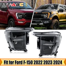 Full LED Headlights DRL for Ford F-150 14th Gen P702 2021 2022 2023 Front Lamps