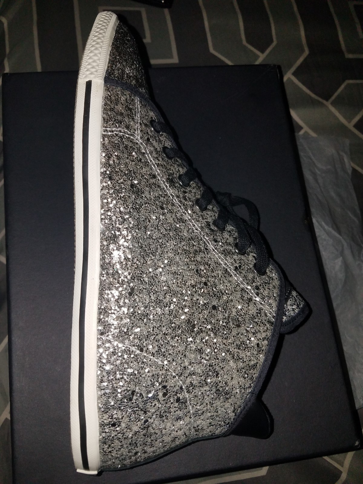 Marc By Marc Jacobs Jacobs Jacobs Glitter Canvas Women shoe, Size(EU)41, color Black Brand new 441c1d Marc By Marc Jacobs Jacobs Jacobs Glitter Canvas Women shoe, Size(EU)41, color Black Brand new 441c1d