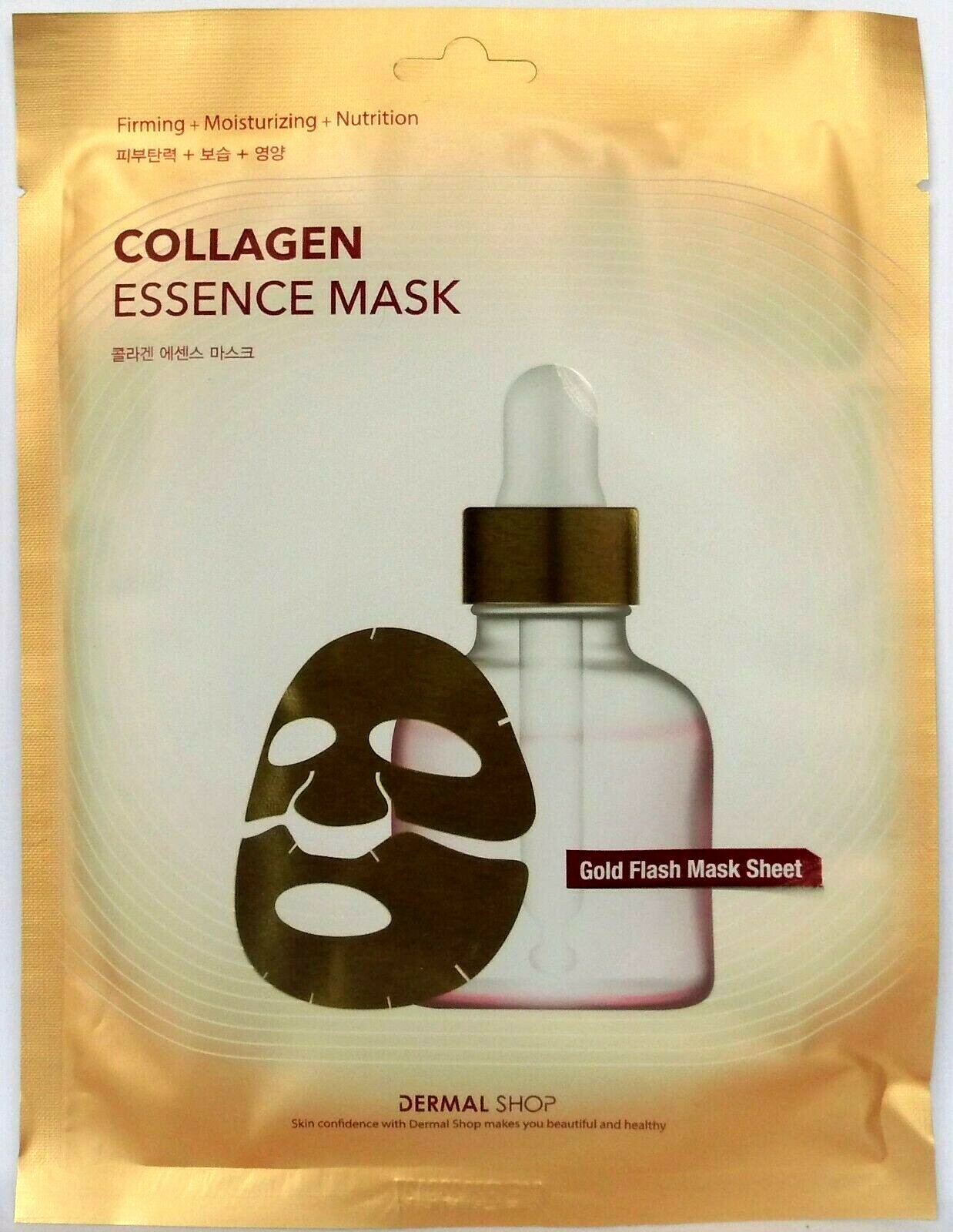 Dermal Shop Collagen Essence Sheet Face Mask Hydrating Anti-Aging