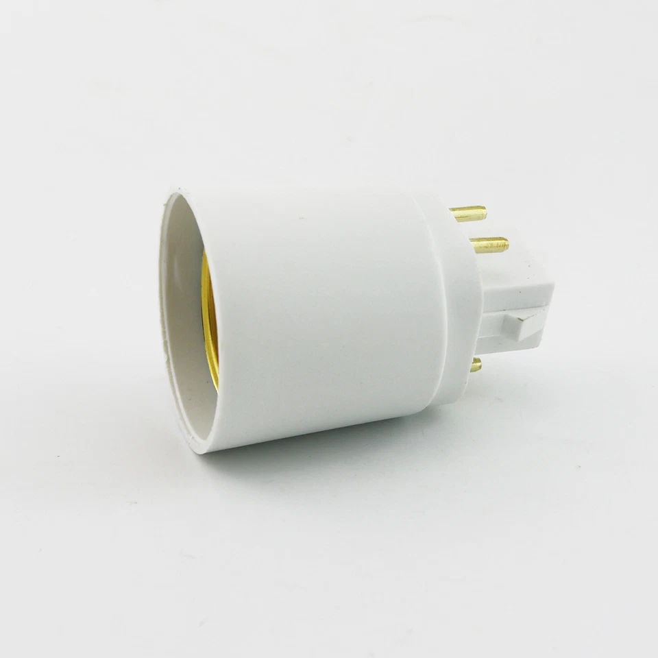 1x G24q 4 Pin 15mm To E26 E27 Screw LED Light Bulb Lamp Adapter Converter Holder - Image 2 of 4