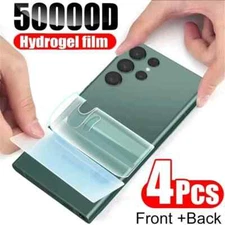 4PCS Hydrogel Film for Samsung Back Screen Protectors for Samsung Note 20 10 9 8