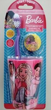 Barbie Soft Toothbrush Kit with Toothbrush, Cap and Rinsing Cup