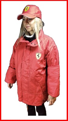 original ferrari jacke herren L gewachst gesteppt jacket coat