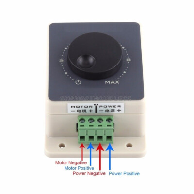 DC 10-60V 20A Waterproof Motor PWM Speed Controller Pulse Width Modulator