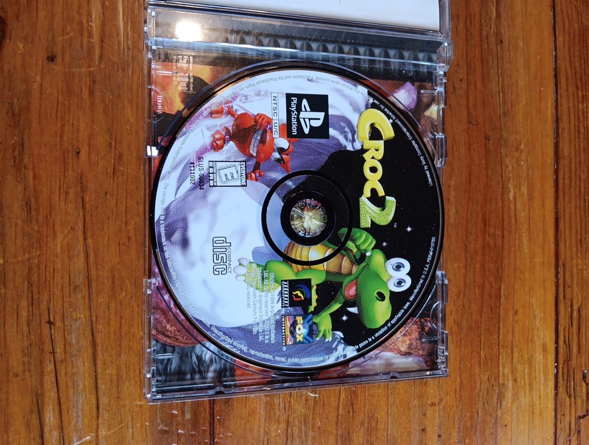 Croc 2 (Sony PlayStation 1, 1999) PS1 CIB Complete w Manual Black