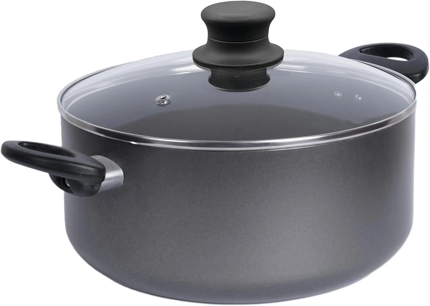 Non Stick Stockpot Large Aluminum Casserole with Glass Lid Cooking Pot Saucepan