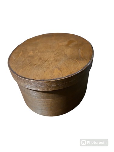 Vintage Shaker 10" 4 Finger Kupfernägel Deckel Oval Holz Box Top Zustand - Bild 3 von 9