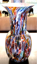 Murano hand blown glass vase original italian decorative vases Murrine flowerpot