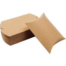 10Pcs Pillow Boxes, Wedding Gift Boxes 3.5 x 2.6 Inch for Wedding Yellow