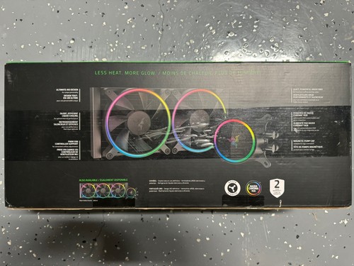 Razer Hanbo Chroma RGB AIO Liquid Cooler 240MM (ARGB Pump Cap) - Picture 2 of 3
