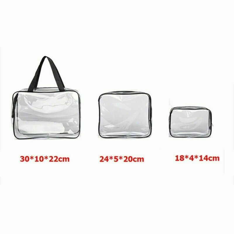 2 Pcs Kulturbeutel Transparent Reise Kulturtasche Durchsichtig Flugzeug