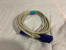 SPACE SHUTTLE MALE TO MALE ENDS VGA 10 FOOT PS/2 COMPUTER CABLE