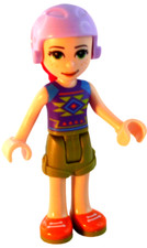 Lego Friends Mia mit Ski Helm Minifigur (frnd291) Neu Legofigur