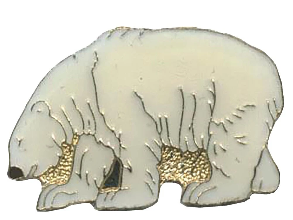 Pack of 50 Polar Bear Bike Motorcycle Hat Cap Lapel Pin HP4685