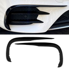 Black Front Bumper Lip Splitter Spoiler For Mercedes Benz E-Class W213 2016-2020