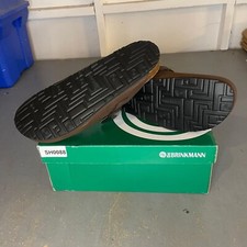 Dr.Brinkmann Men's Clogs Mules Shoes Slippers Braun Leather - Size 14.5