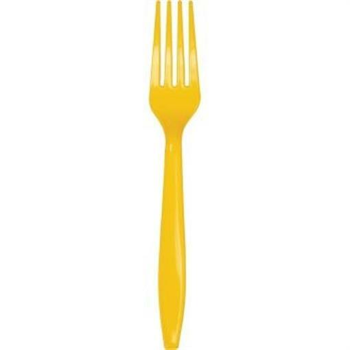 Creative Converting Turquoise Plastic Forks - 24 Count Party Supplies