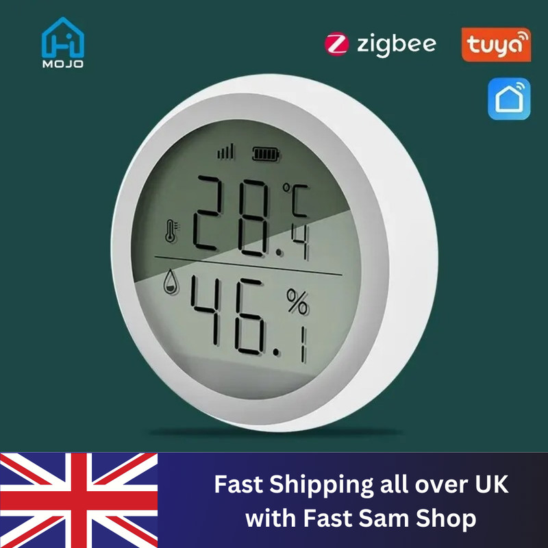 Tuya Smart ZigBee Thermometer Home Indoor Temperature And Humidity Sensor